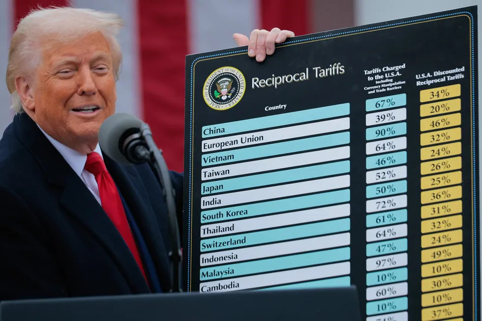 Donald Trump unveils his tariffs.