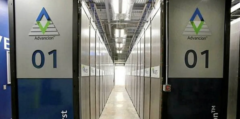 A Fluence battery-based energy storage facility