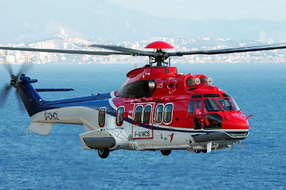 Termination: Petronas' contract with MHS covered the use of EC 225 model aircraft similar to the one pictured