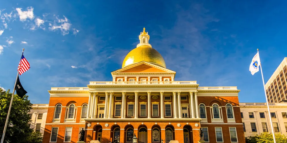 The Massachusetts State House in Boston.