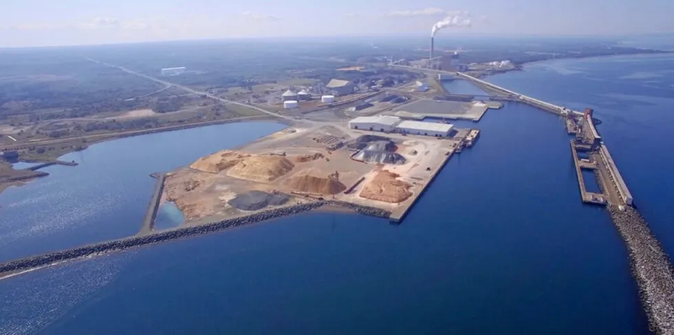 Belledune Port, New Brunswick, Canada.