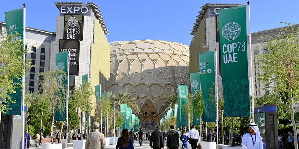 Delegates arrive at COP28.