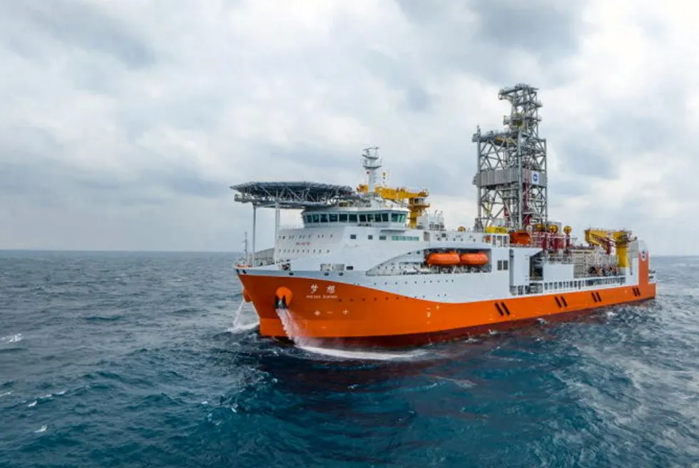 Completed: the sea trials for the drillship Meng Xiang.