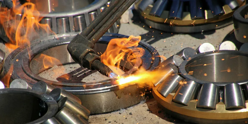SKF invited the press to witness the public destruction of around 30 tonnes of counterfeit bearings.