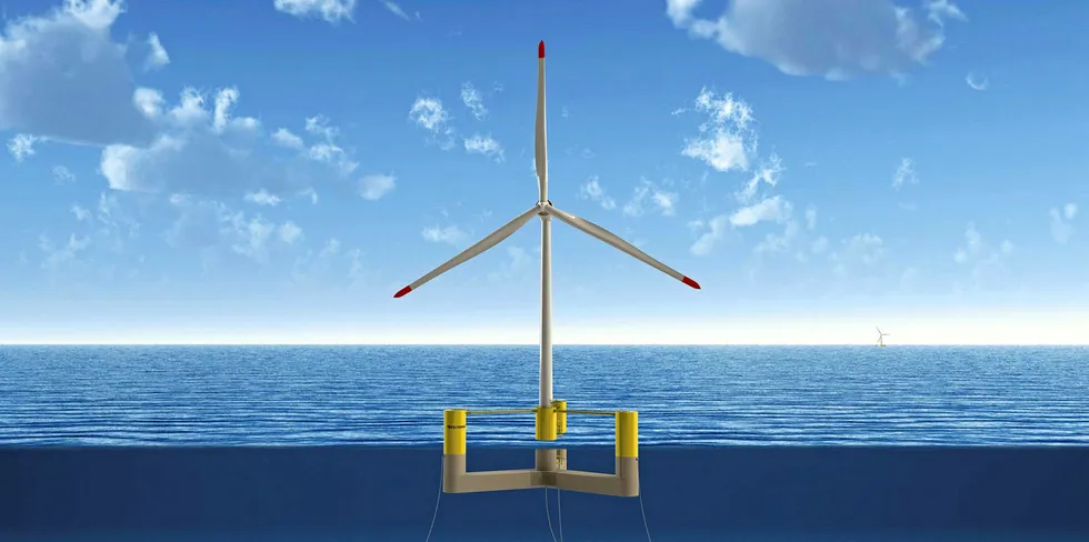 CGI of 12MW Aqua Ventus 1 unit