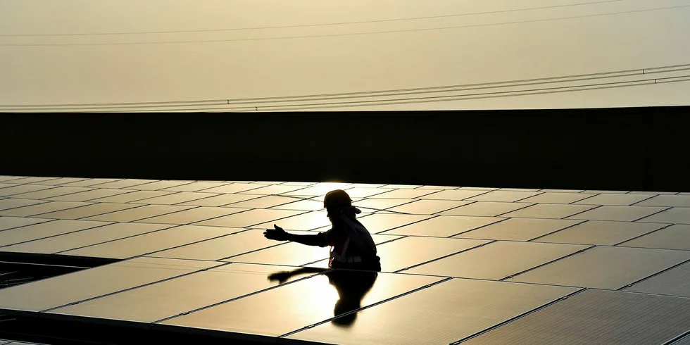 An Indian PV array, one one of the focus markets for the ISA.
