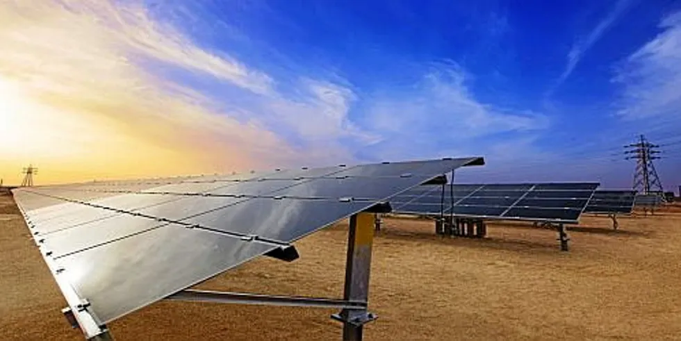First solar modules at Dhursar project in India
