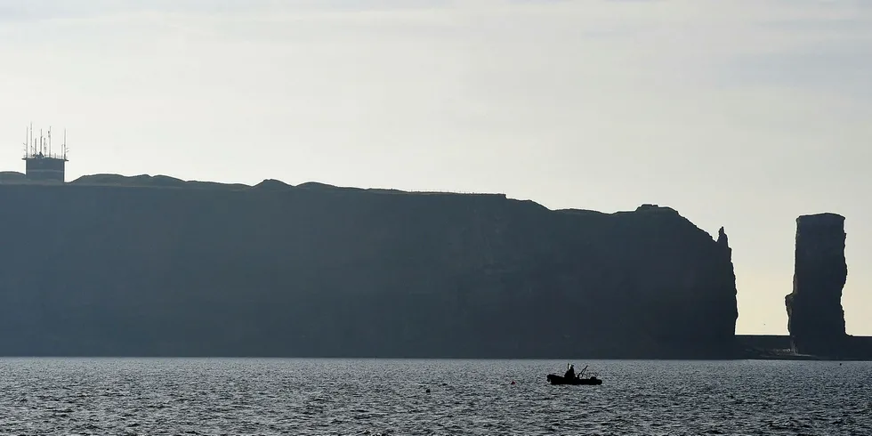 Heligoland Island in the German part of the North Sea