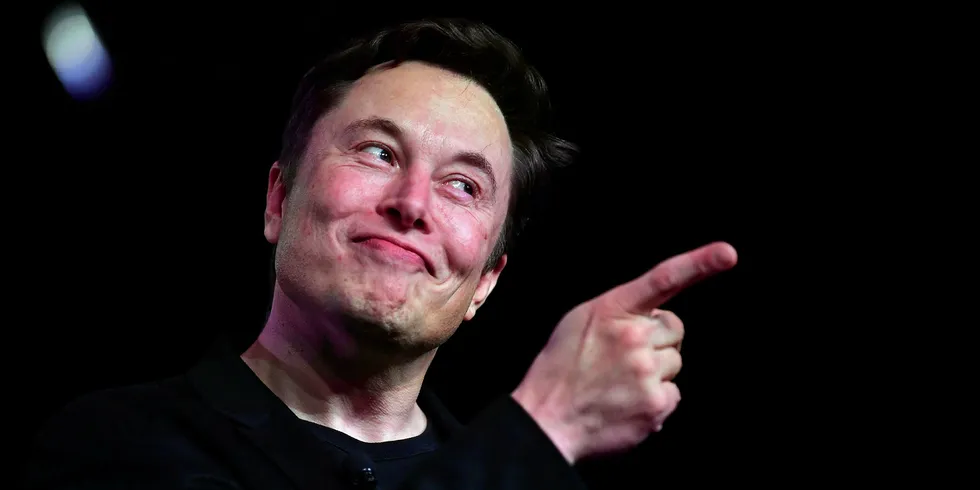 Tesla chief executive Elon Musk