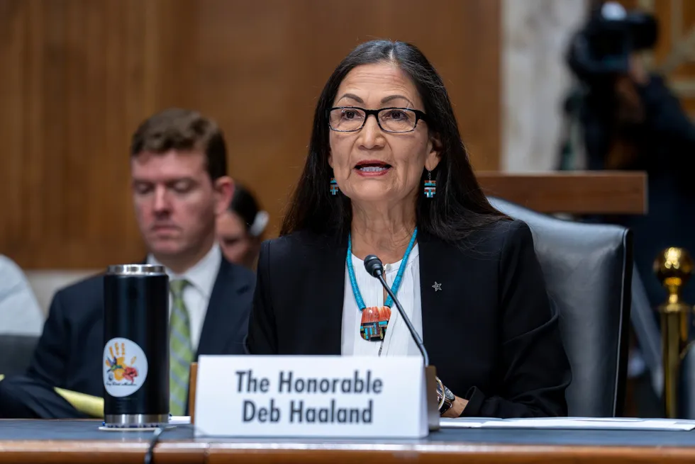US Interior Secretary Deb Haaland.
