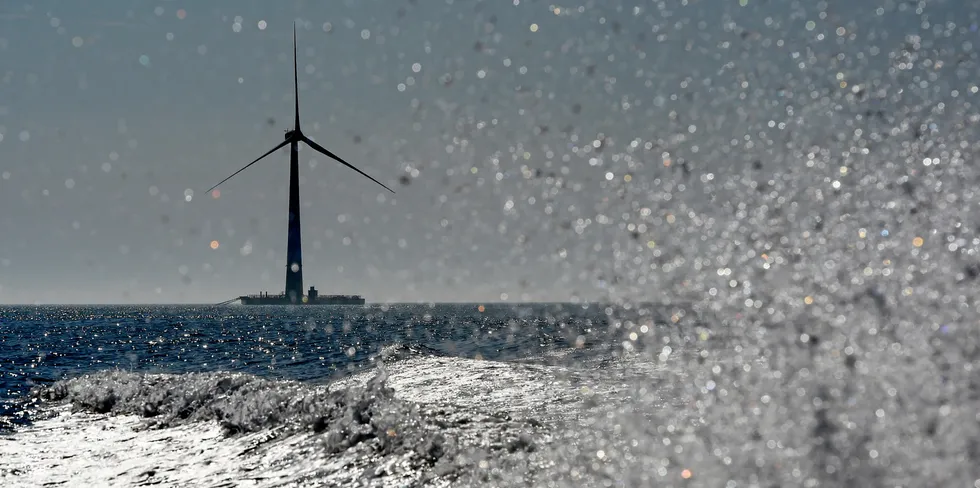 France's first floating offshore wind platform Floatgen.