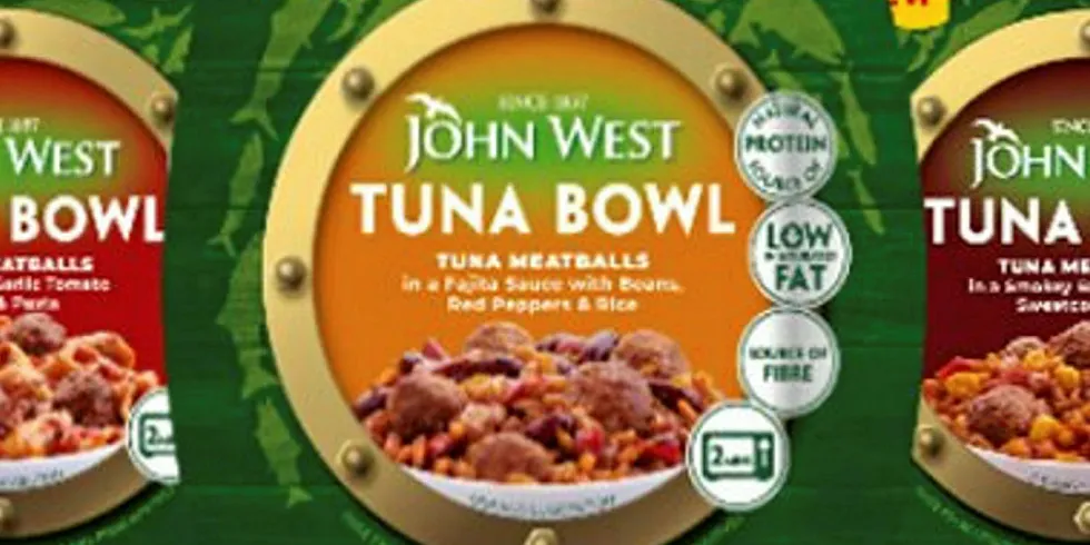 The two new ranges – John West Tuna Bowls and John West Bites for Kids – both pair tuna meatballs with a selection of vegetables and either pasta, beans or rice.