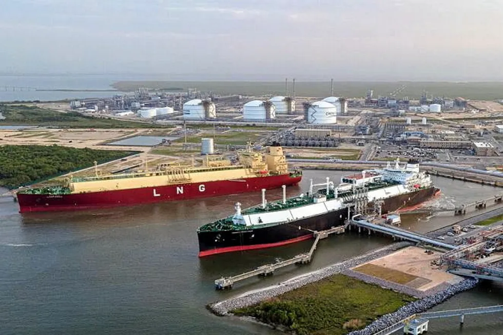 China goals: Cheniere’s Sabine Pass LNG facility.