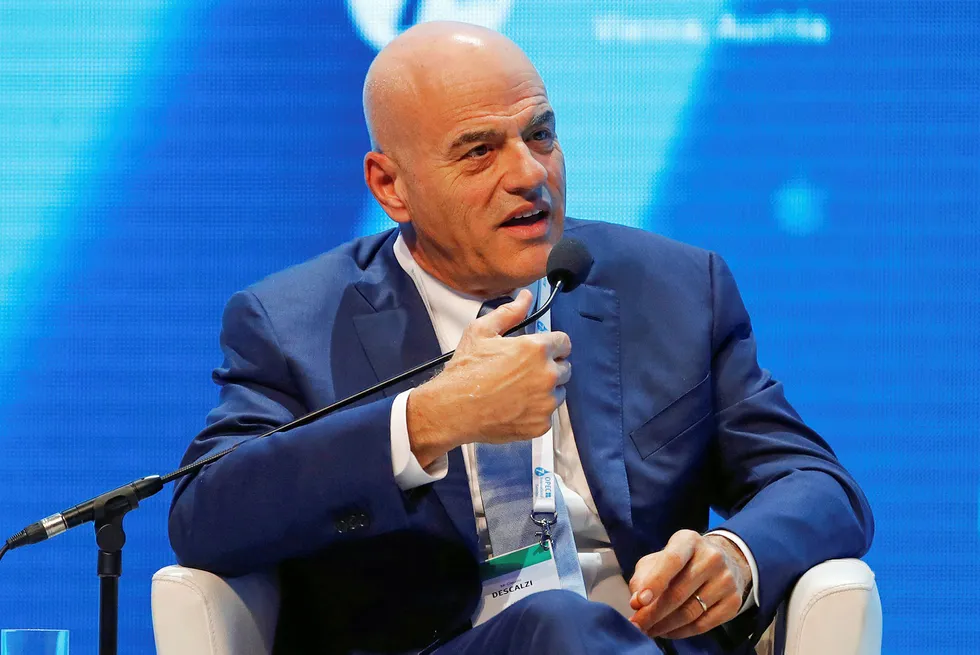 Investment environment: Eni chief executive Claudio Descalzi