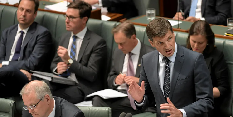 Energy minister Angus Taylor.
