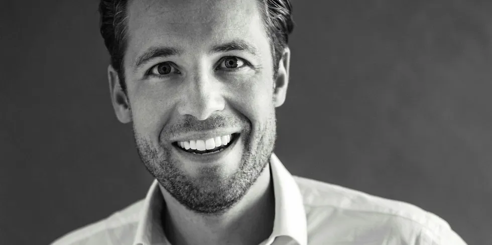 Fabian Riedel, cofounder and co-CEO at land-based shrimp farm Oceanloop.