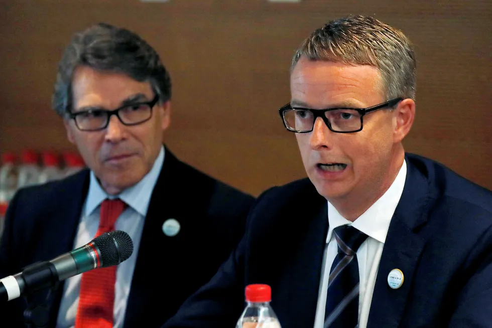 Approval: Norway’s Minister of Petroleum & Energy Terje Soviknes hailed Statoil’s efforts to cut costs at Johan Castberg as a ‘stellar’ example of what can be achieved