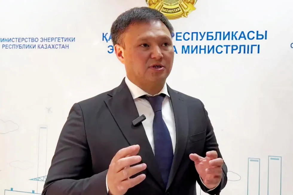 Kazakhstan's KazMunayGaz executive chairman, Askhat Khasenov.