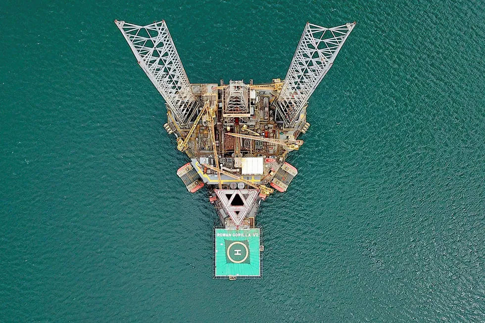 Challenging market: a Valaris drilling unit