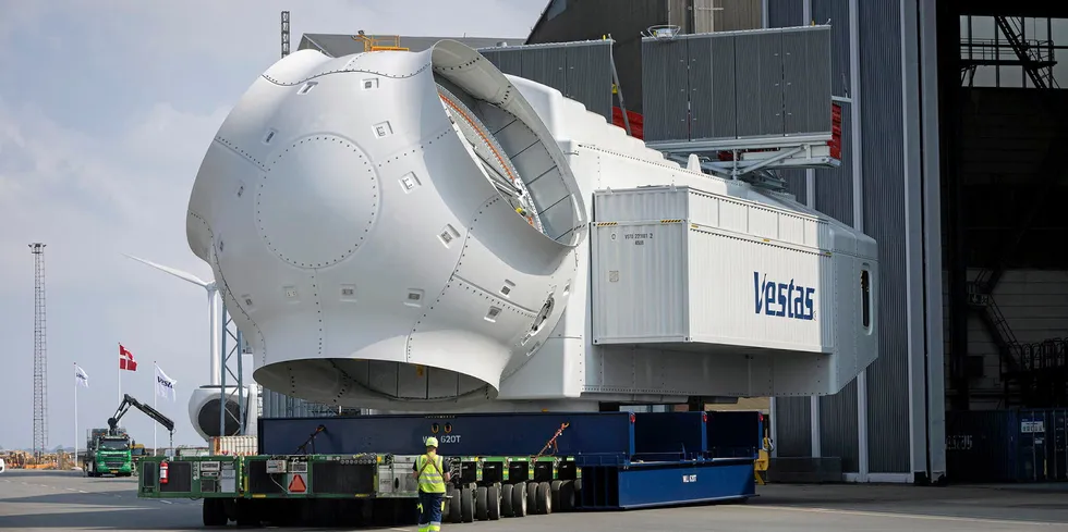 The nacelle for the Vestas 15MW prototype.