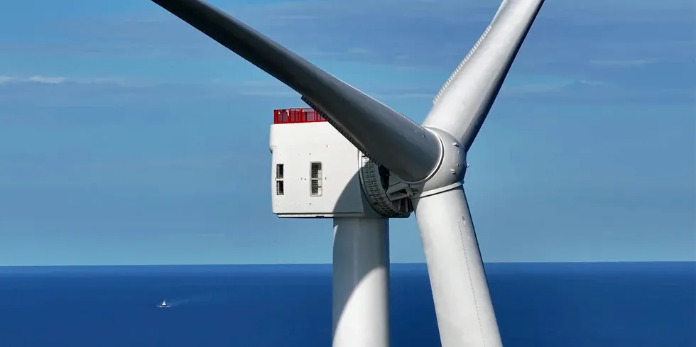 . Vineyard Wind 13.7MW GE Haliade-X in operation