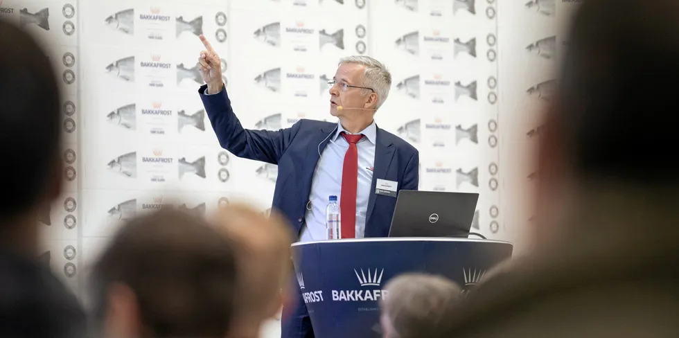 "I understand that many have been disappointed by our 2023 results, and I am too," Bakkafrost CEO Regin Jacobsen said.