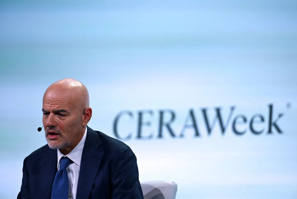 Eni chief executive Claudio Descalzi.
