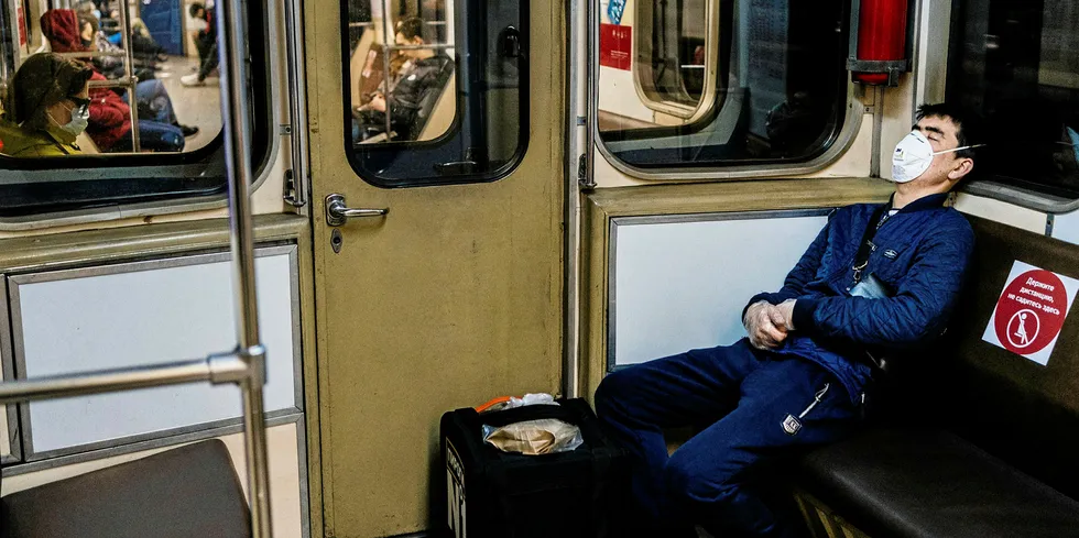 Moscow's metro during the Covid-19 pandemic