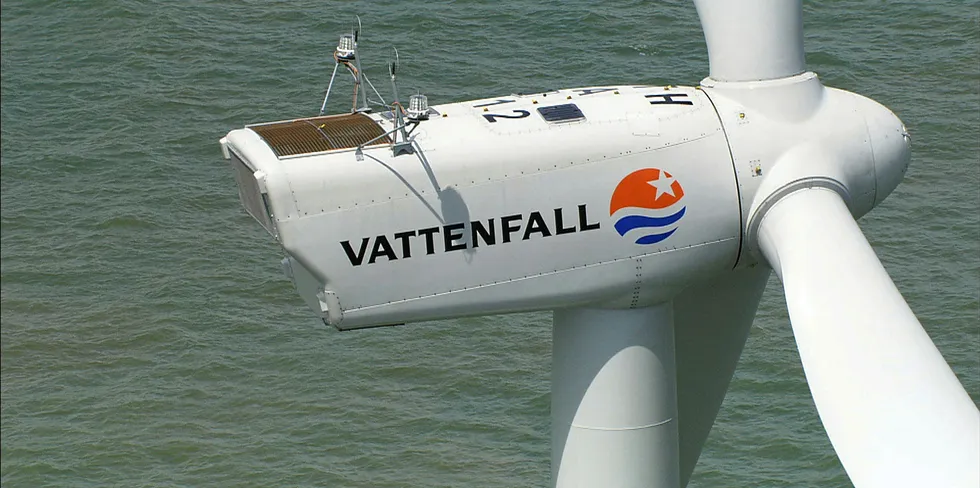 Vattenfall turbines off the UK.