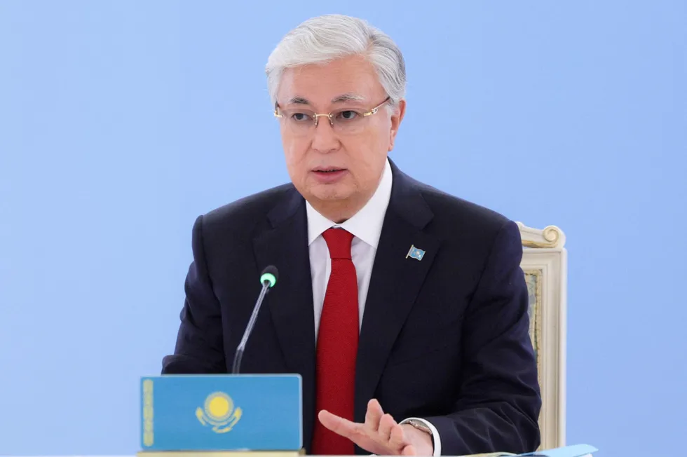 Kazakhstan President Kassym-Jomart Tokayev.