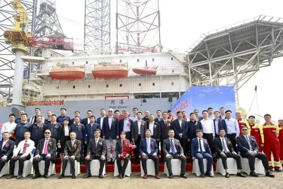 Work secured: the Guozhan was delivered late last week