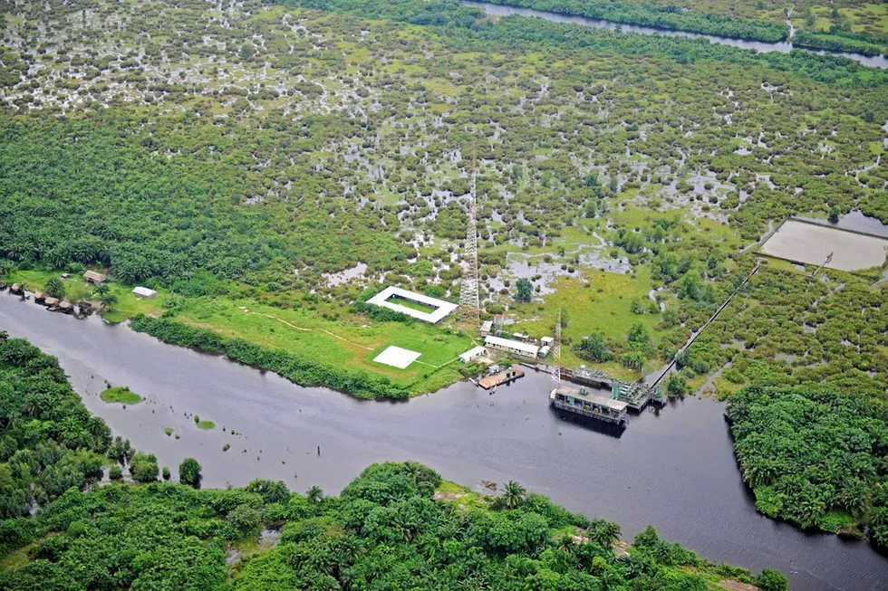 Drilling plans: the Opuama oilfield in Niger Delta