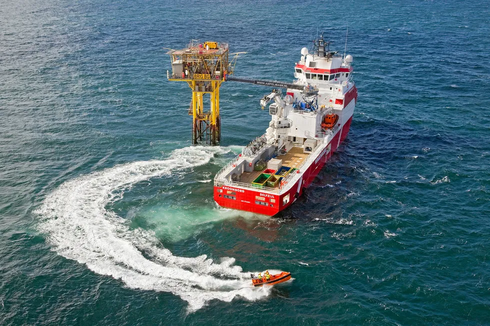 One of NAM's platform facilities offshore the Netherlands.