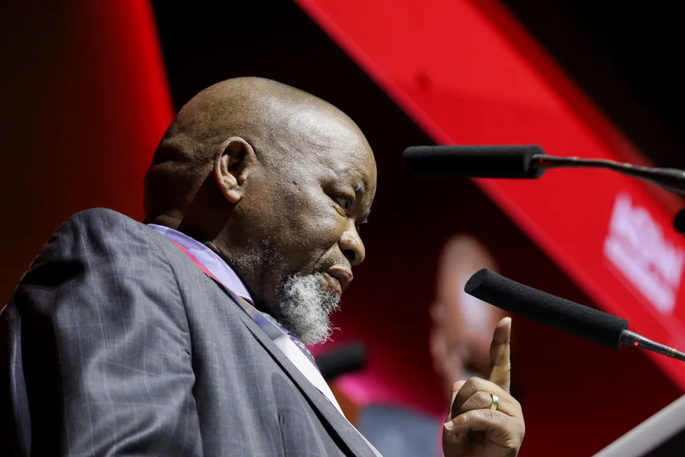 Gwede Mantashe is chosen as South Africa's Minister of Mines & Petroleum.