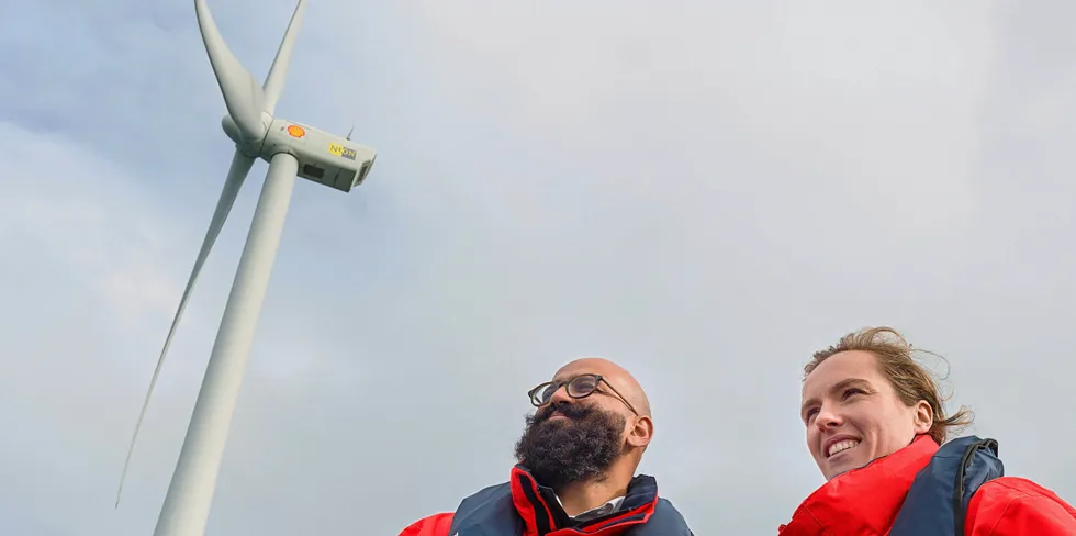Shell offshore wind engineers