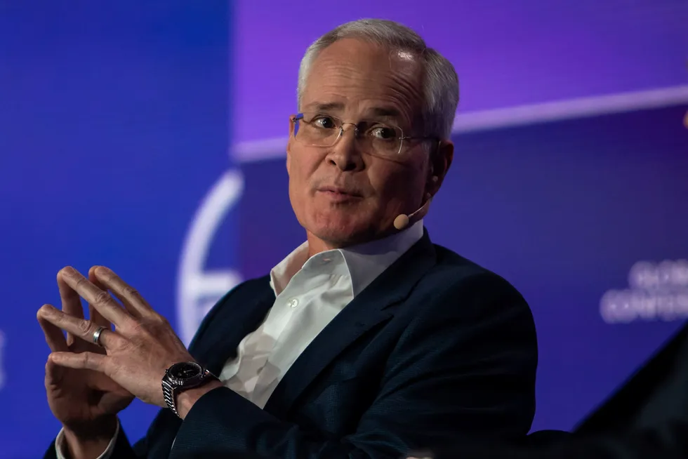 Darren Woods, the chief executive of ExxonMobil.