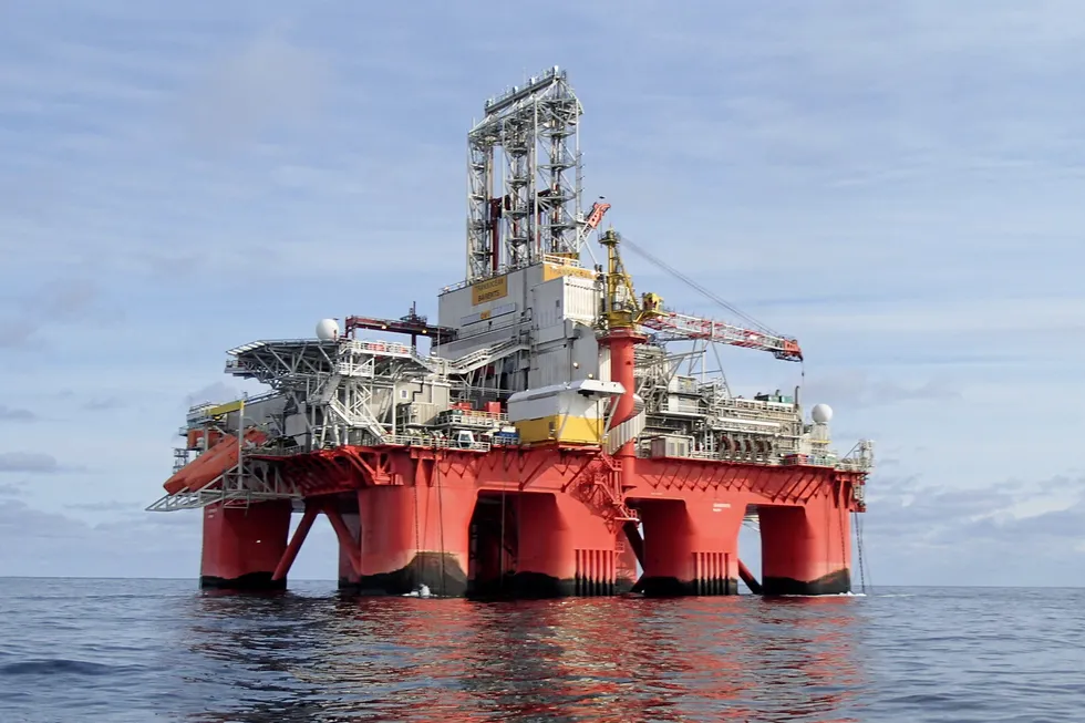 The drilling rig Transocean Norge