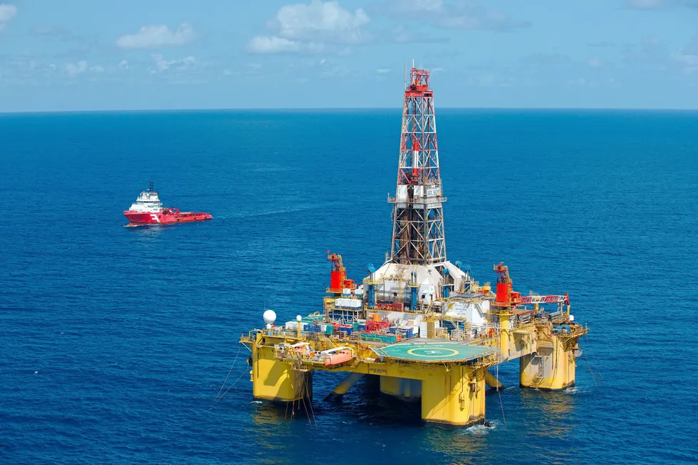 Previous effort: Santos used the drilling rig Jack Bates at the Lasseter location