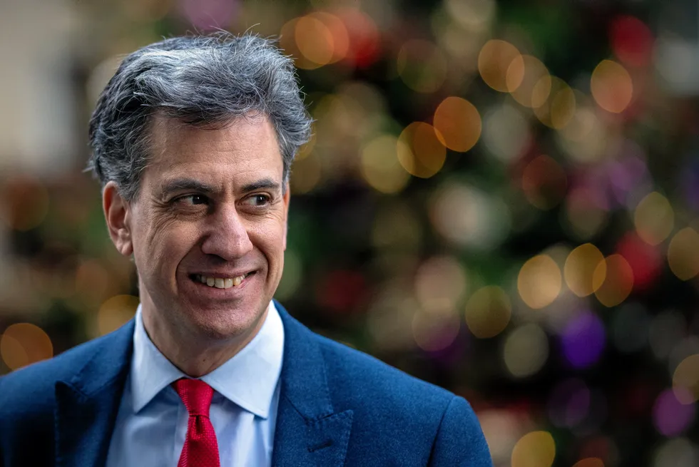 Ed Miliband, Britain's Secretary of State for Energy Security and Net Zero.