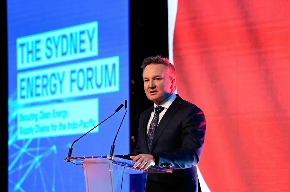 Australia Minister for Climate Change and Energy Chris Bowen.