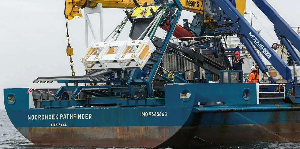 UXO campaign for the Viking link in the North Sea