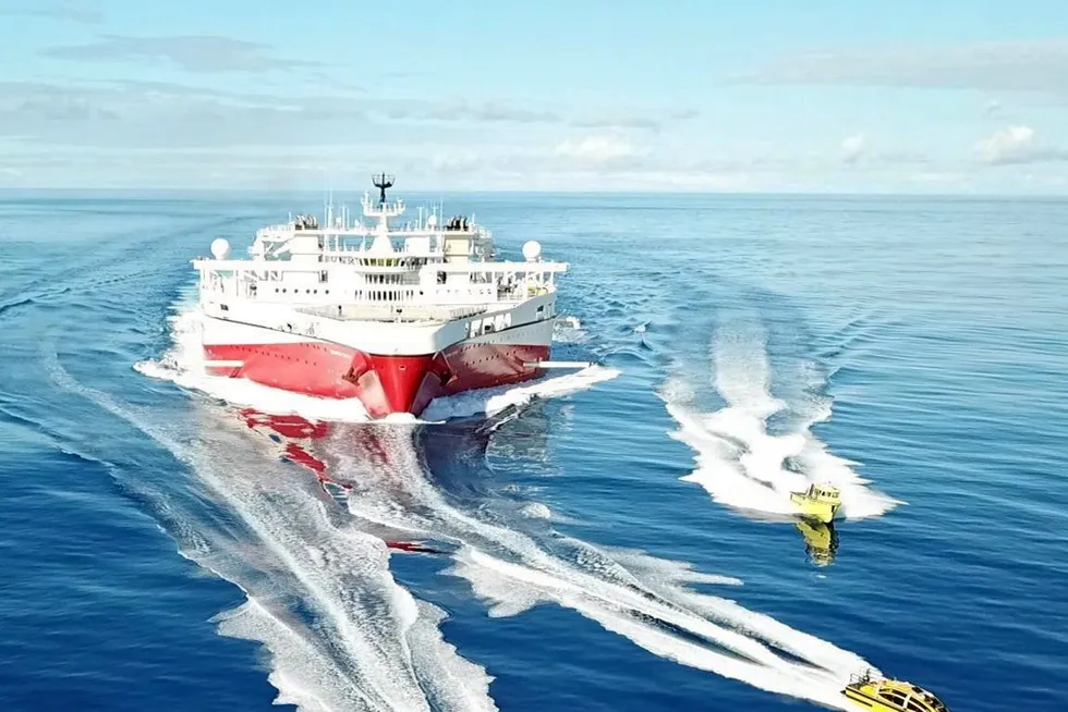 Smoother sailing: a PGS seismic vessel.