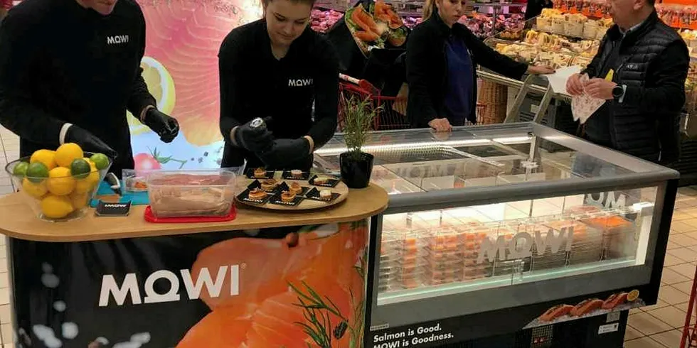 Mowi salmon launched in Poland in March. Mowi.