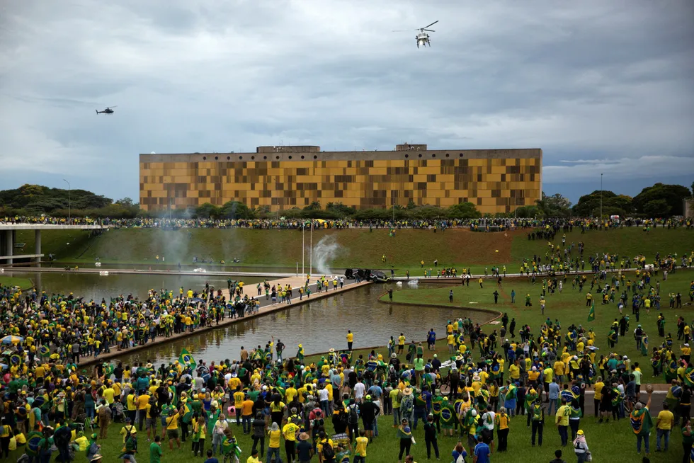Attacks: supporters of former Brazilian president Jair Bolsonaro invaded the Congress, the presidential palace and the Supreme Court in Brasilia