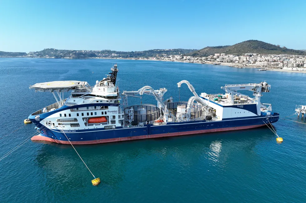 Prysmian's Leonardo da Vinci cable laying vessel.