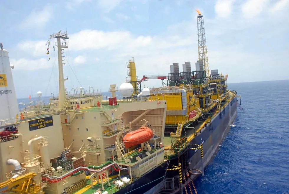 Potential deal: the Cidade de Vitoria FPSO operating at the Golfinho field offshore Brazil