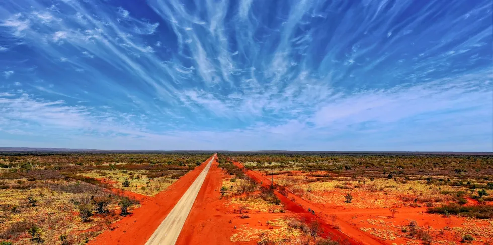 A view of the Australian outback near the Northern Territory township of Tennants Creek, the general area where the Desert Bloom project is due to be built.