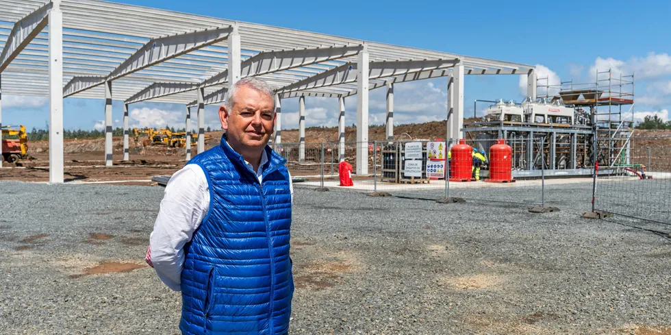 The company directs between 5 percent to 10 percent of its production towards aquaculture feed, Bioflytech CEO Jesus Rodriguez said.