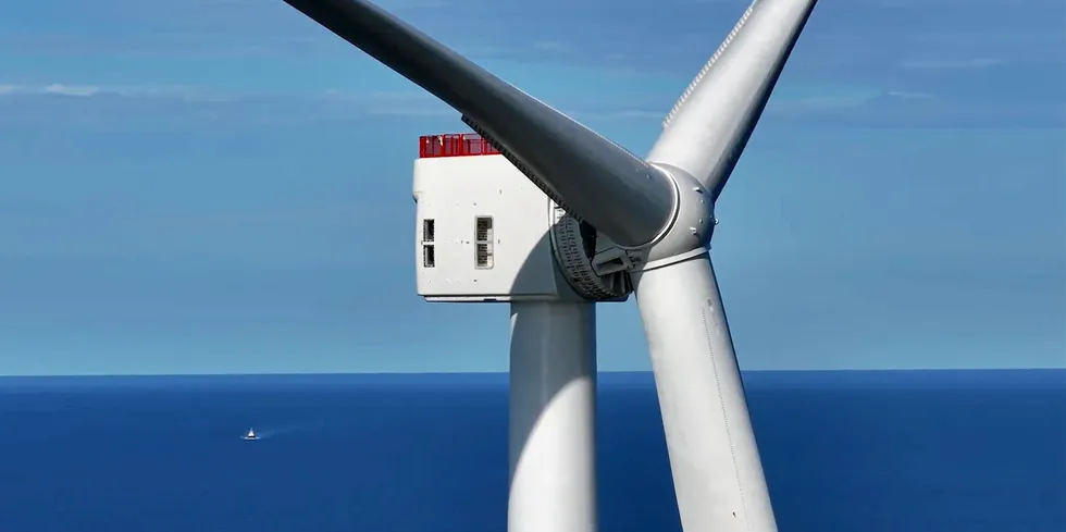 . Vineyard Wind 13.7MW GE Haliade-X in operation