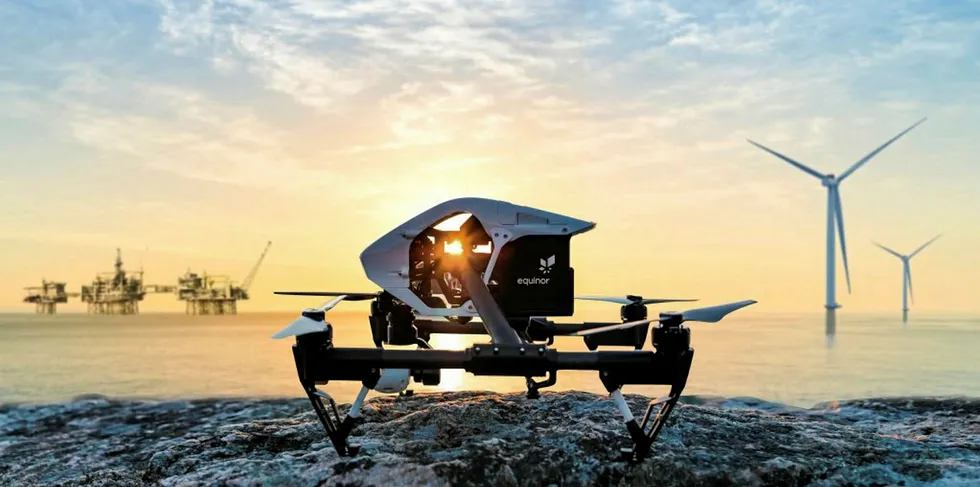 Drone design developed by Norway's Equinor